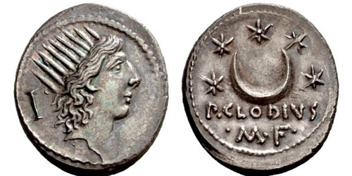 claudia roman coin denarius